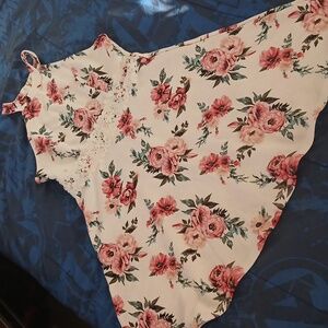 Charming Floral Dress in Pink and White